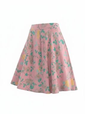 LuLaRoe Floral Pink A-Line Skirt